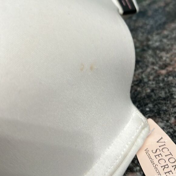 Victorias Secret Very Sexy Uplift Semi Demi Padded Satiny bra Off white 34DDD - Picture 5 of 5